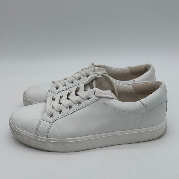 Sam Edelman Womens Ethyl White Leather Sneakers Shoes 8 Medium - Picture 2 of 6
